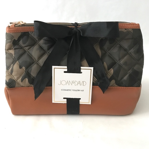 Joan & David Bags Joan David 3 Pc Quilted Nylon Camo Cosmetic Bag